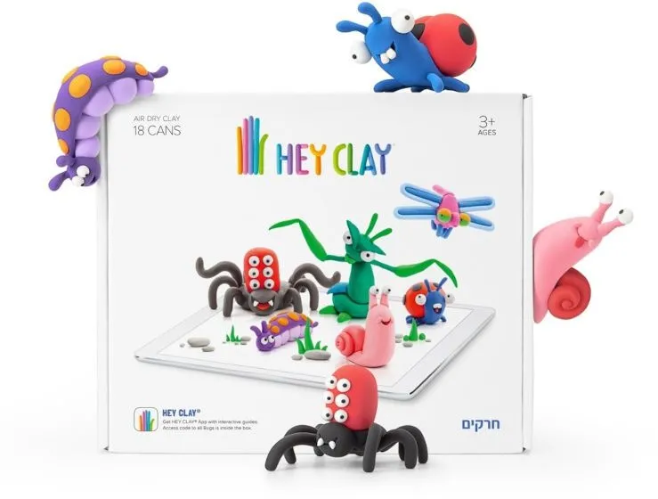 ערכת עיצוב בחימר – סט חרקים – מבית Hey Clay
