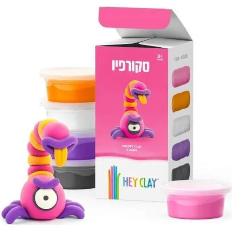 ערכת עיצוב בחימר – סקורפיו – מבית Hey Clay