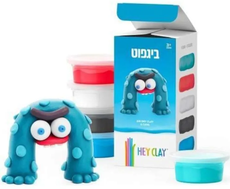 ערכת עיצוב בחימר – ביגפוט – מבית Hey Clay