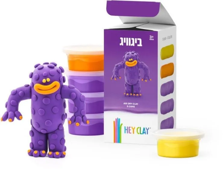 ערכת עיצוב בחימר – ביגוויג – מבית Hey Clay