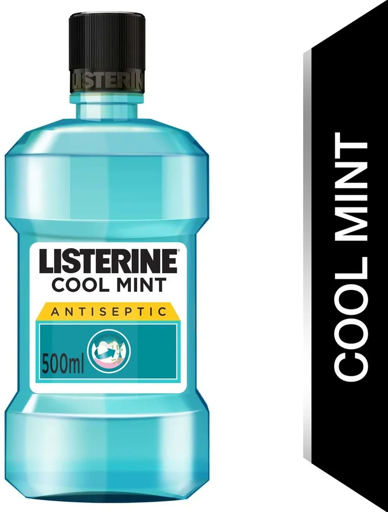 מי פה Listerine Cool Mint בטעם מעודן – נפח 500 מ"ל