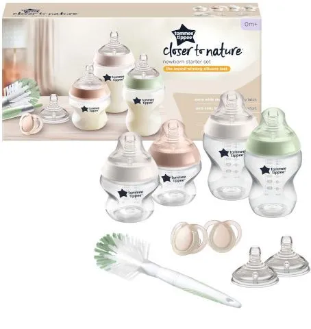 סט בקבוקי האכלה לניובורן Closer To Nature – שקופה – מבית Tommee Tippee