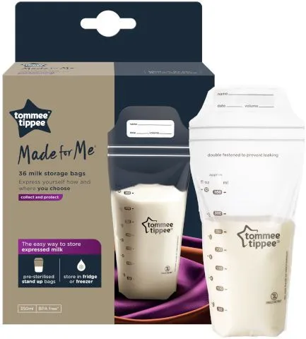 שקיות לאחסון והקפאת חלב Closer to Nature – מבית Tommee Tippee