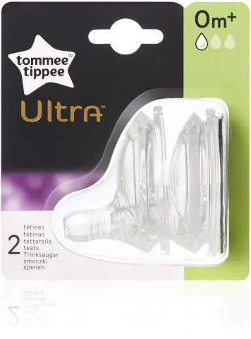 פטמות אולטרה בזרימה איטית 0m+ לסדרת ULTRA – מבית Tommee Tippee