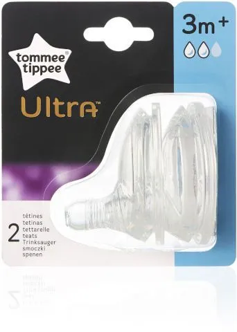 פטמות אולטרה בזרימה בינונית 3m+ לסדרת ULTRA – מבית Tommee Tippee