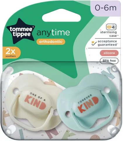 זוג מוצצים 0-6 חודשים – כחול בהיר – בז' – מבית Tommee Tippee