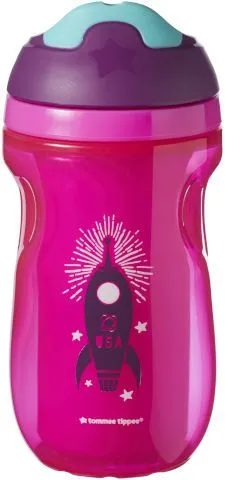 כוס מבודדת שסתום 260 מ"ל Explora – ורוד – מבית Tommee Tippee