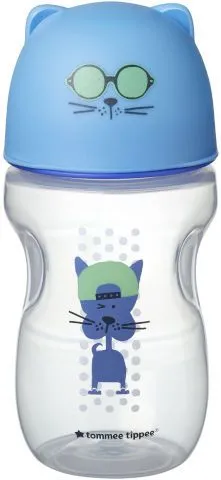 כוס אימון בנים עם פיית סיליקון רכה 300 מ"ל – מבית Tommee Tippee