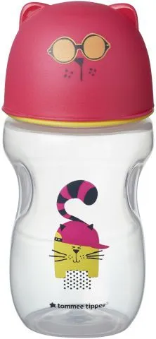 כוס אימון בנות עם פיית סיליקון רכה 300 מ"ל – מבית Tommee Tippee