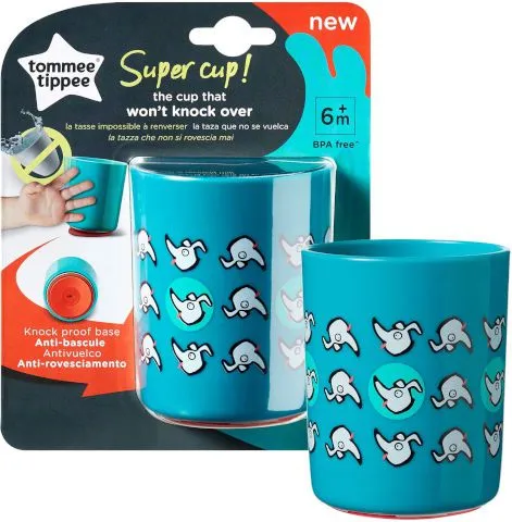 כוס שאינה נופלת 190 מ"ל 12 חודשים – כחול – מבית Tommee Tippee