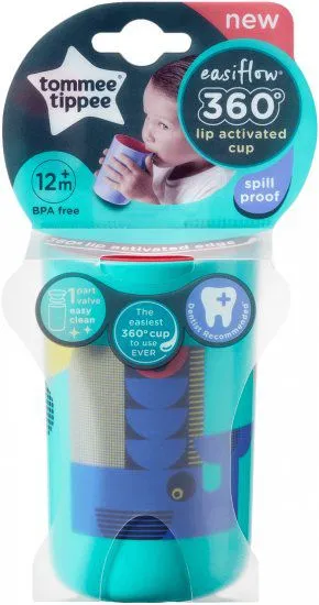 כוס אימון 360 מעלות 250 מ"ל Easiflow – ירוק – מבית Tommee Tippee