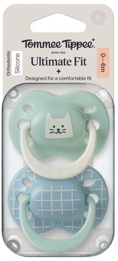 זוג מוצצים 0-6 חודשים Tommee Tippee Ultimate Fit