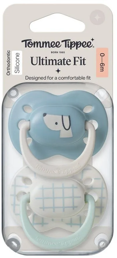 זוג מוצצים 0-6 חודשים Tommee Tippee Ultimate Fit