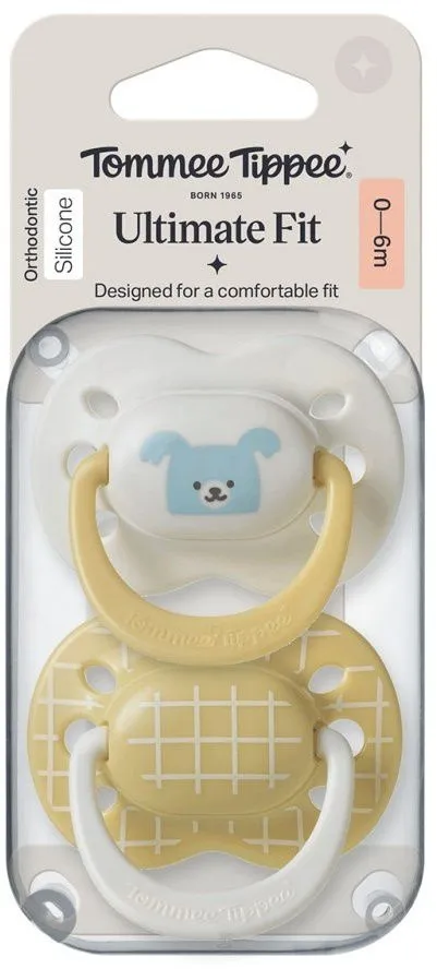 זוג מוצצים 0-6 חודשים Tommee Tippee Ultimate Fit
