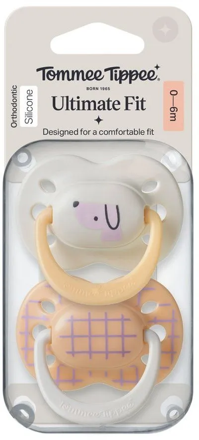 זוג מוצצים 0-6 חודשים Tommee Tippee Ultimate Fit