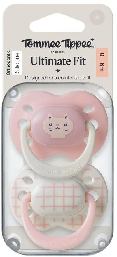 זוג מוצצים 0-6 חודשים Tommee Tippee Ultimate Fit