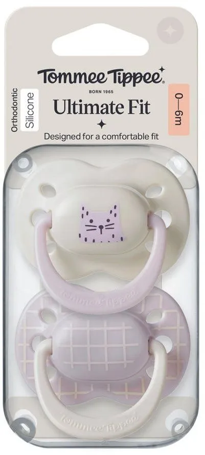זוג מוצצים 0-6 חודשים Tommee Tippee Ultimate Fit