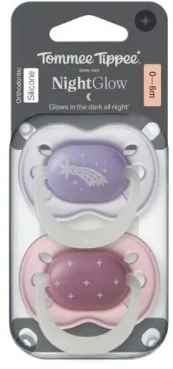 זוג מוצצים 0-6 חודשים Tommee Tippee NightGlow