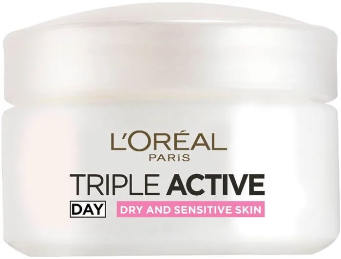 קרם לחות לעור יבש ועדין Loreal Triple Active – נפח 50 מ"ל