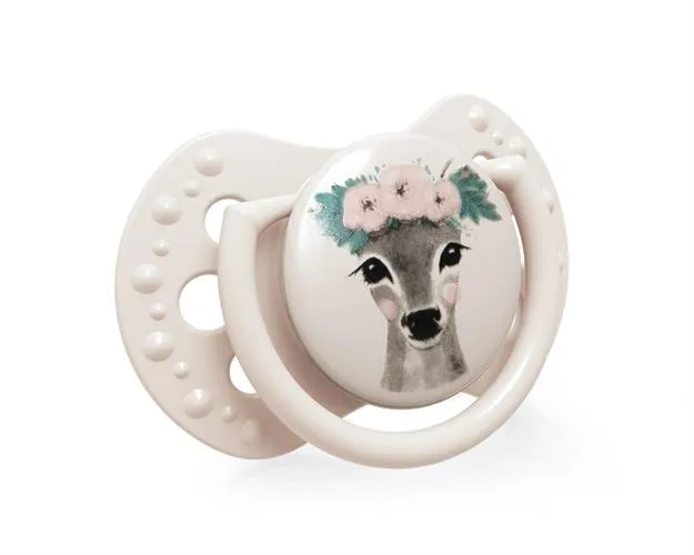 זוג מוצצי סיליקון מהדורת Wild Nature MINI מבית Lovi – ורוד (0-2 חודשים)