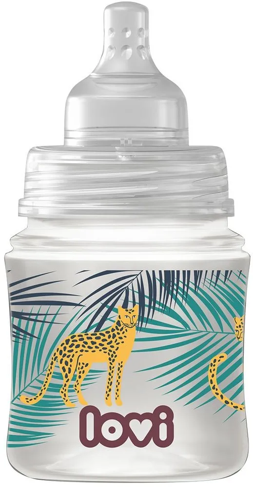 בקבוק האכלה לתינוק Jungle Vibes Trends בנפח 120 מ"ל זרימה איטית מאוד – מבית Lovi