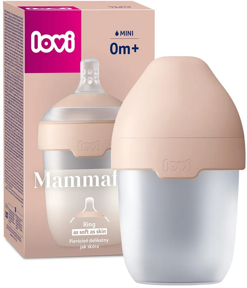 בקבוק לתינוק Mamafeel בנפח 250 מ"ל זרימה איטית מאוד 0+ – מבית Lovi