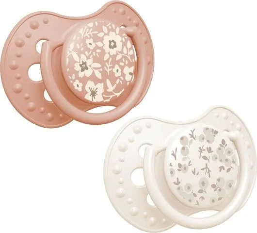 זוג מוצצי סיליקון מהדורת Spring Blossom מבית Lovi – שנהב (0-3 חודשים)