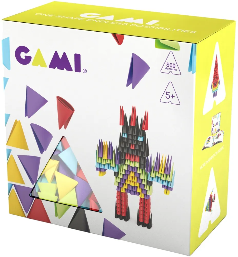 ערכת אוריגמי משולשים 500 חלקים Gami – צבעי בסיס