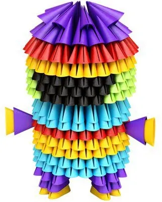 ערכת אוריגמי משולשים 1000 חלקים Gami – צבעי בסיס