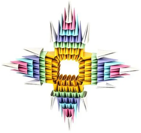 ערכת אוריגמי משולשים 500 חלקים Gami – צבעי פסטל