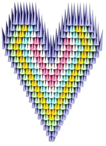 ערכת אוריגמי משולשים 1000 חלקים Gami – צבעי פסטל