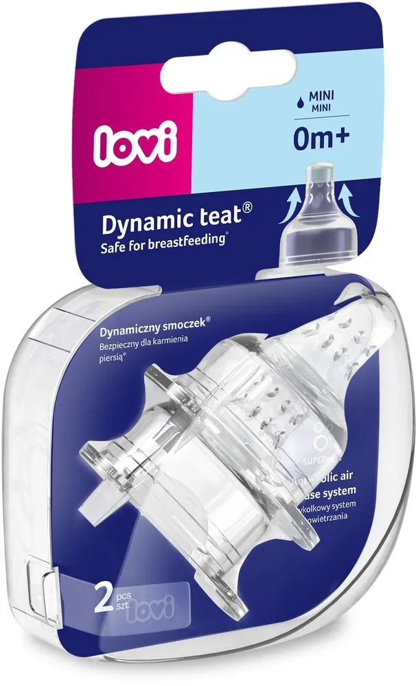 זוג פטמות הזנה MINI – זרימה איטית מאוד 0+ מבית Lovi