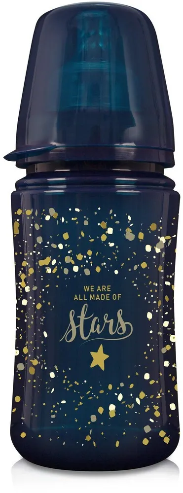 בקבוק האכלה לתינוק Stardust בנפח 240 מ"ל זרימה איטית 3+ – מבית Lovi