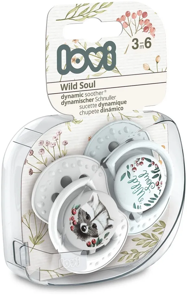 זוג מוצצי סיליקון מהדורת Wild Nature מבית Lovi – כחול (3-6 חודשים)