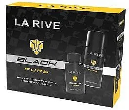 סט לגבר La Rive Black Fury 75 ml + 150 ml בושם + דאודורנט