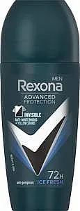 דאודורנט רול לגבר Rexona Invisible Ice Fresh בנפח 50 מ"ל