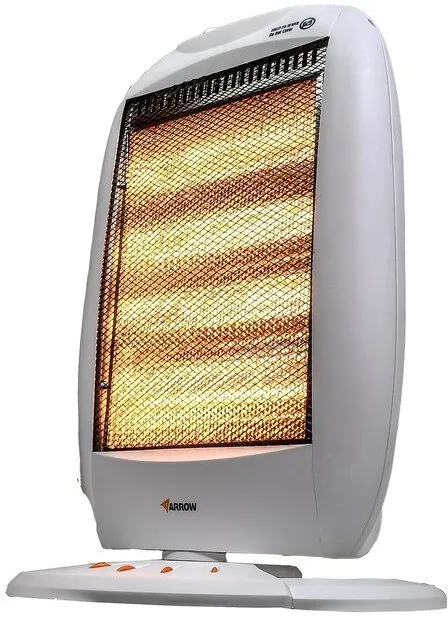 תנור חימום הלוגן מסתובב 1600W דגם 600701-009 מבית Arrow – צבע לבן