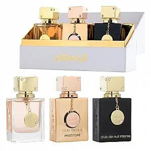 סט לאישה Armaf Club de Nuit + Club de Nuit Intense + Club de Nuit Milestone Parfum 30 ml שלושה מיני בשמים