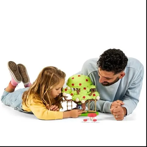בלואי ערכת משחק עץ בחצר עם אביזרים ודמות