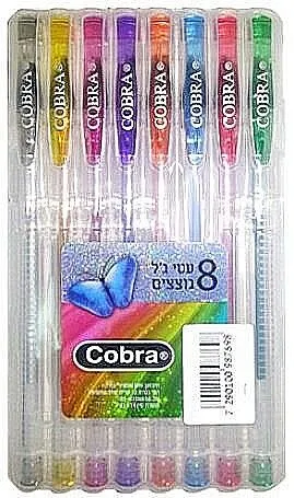 סט עטי ג'ל מטאליים נוצצים – מבית Cobra