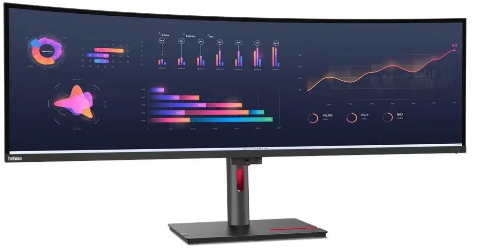 מסך מחשב קעור Lenovo ThinkVision P49w-30 63DBZAT1IS 49 Dual QHD