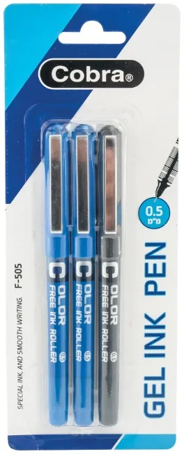 סט שלושה עטי ראש סיכה 0.5 מ"מ – מבית Cobra