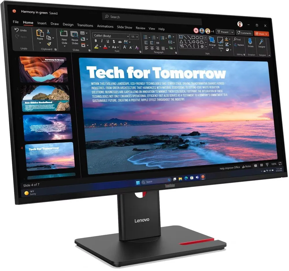 מסך מחשב Lenovo ThinkVision T27QD-40 64AAGAT2IS 27 QHD