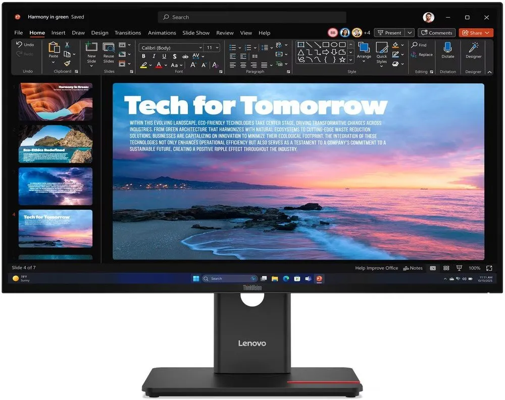 מסך מחשב Lenovo ThinkVision T27QD-40 64AAGAT2IS 27 QHD