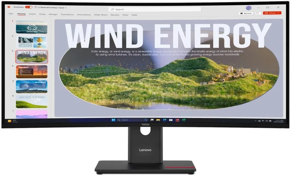 מסך מחשב קעור Lenovo ThinkVision T34WD-40 64AEGAT1IS 34 WQHD