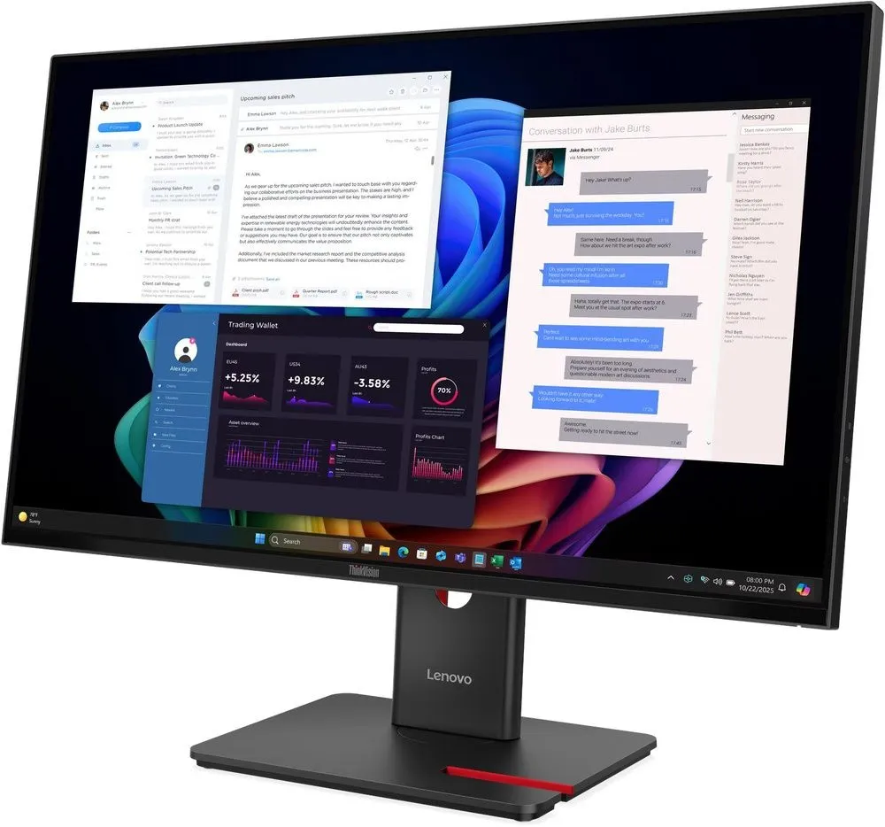 מסך מחשב Lenovo ThinkVision T27UD-40 64AFGAT2IS 27 UHD