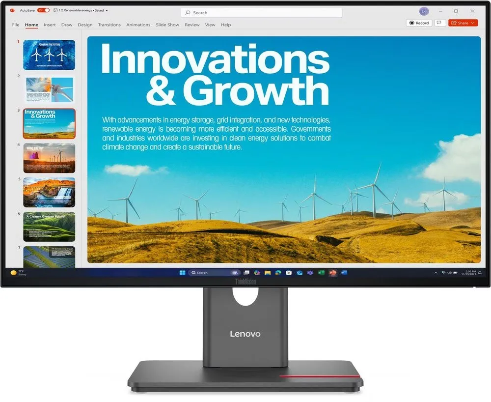 מסך מחשב Lenovo ThinkVision P24QD-40 64B1GAT1IS 23.8 QHD