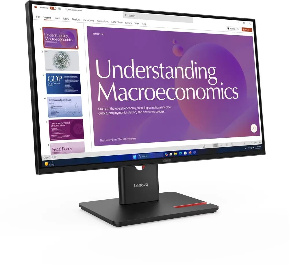 מסך מחשב Lenovo ThinkVision T24D-40 64B9GAT1IS 24
