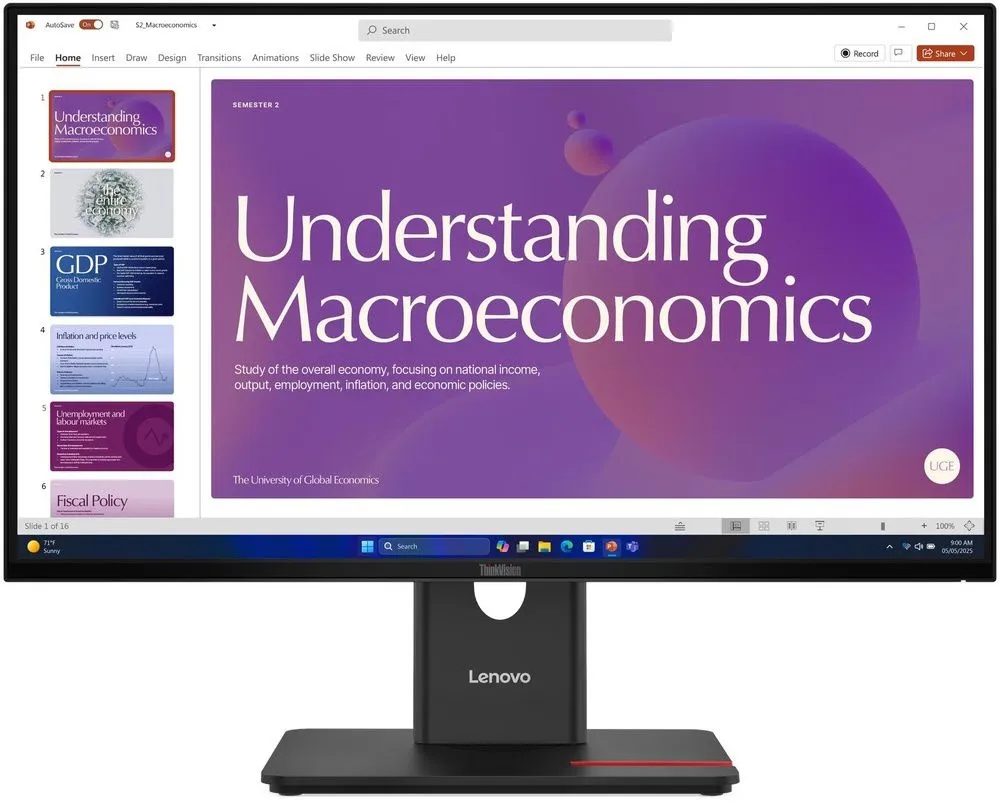 מסך מחשב Lenovo ThinkVision T24D-40 64B9GAT1IS 24
