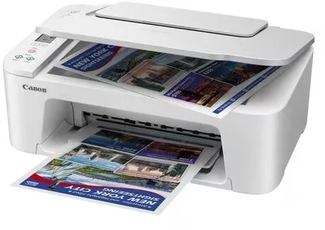 מדפסת הזרקת דיו צבעונית אלחוטית Canon Pixma TS3751i WH